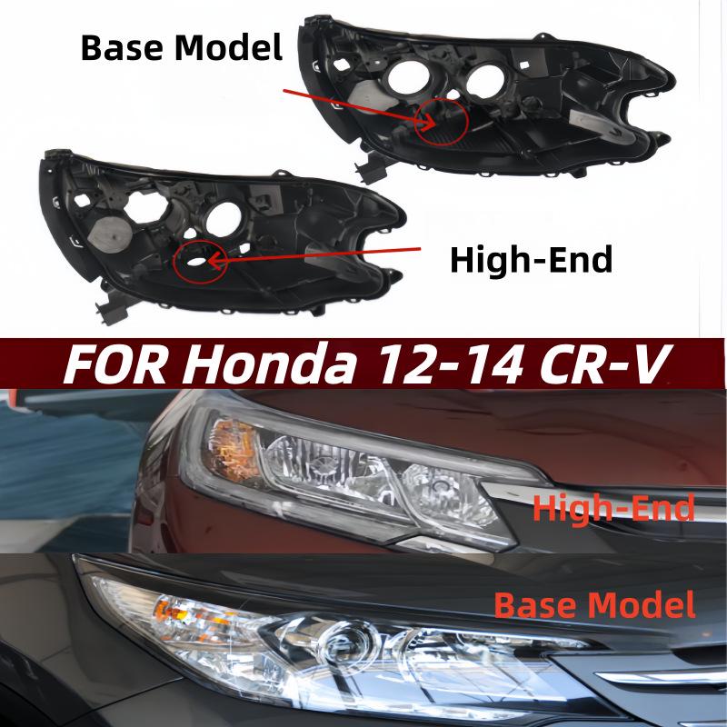 Honda CRV 12-14 Headlight & Rear Cover Lamp Shell - Front, Rear, Low & High Trim Compatible