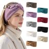 Thermal Hair Band for Running Women Winter Headband, Twist Knot Knitted Thick Warm Ear Wide Headband Sports Warmers, Cozy Head Wrap Cold Weather