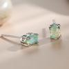 European and American Fashion Minimalist Style Oval Earrings Mini Cute and Versatile Girl Heart Earrings