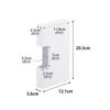 Yamazaki Magnetic Slim Plastic Bag Storage Holder S White W12.1×D3.6×H20.3cm Tower Storage Case Floating Storage Vertical and Horizontal Use 10509