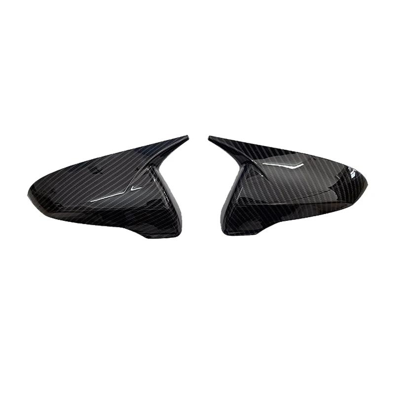 For Hyundai Veloster 2018      ABS Car Rearview Side Mirror Cover Wing Cap Exterior Trim Adhesive Sticker