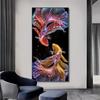 Abstract Koi Canvas Painting Wall Art Fish Posters And Prints Carp Pictures For Living Room Decor