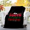 South Sydney Rabbitohs Flannel Blanket Soft All-Season Throw, Design for Camping, Car Travel, Hiking Sofa, Bed, Office Perfect Gift for Parties
