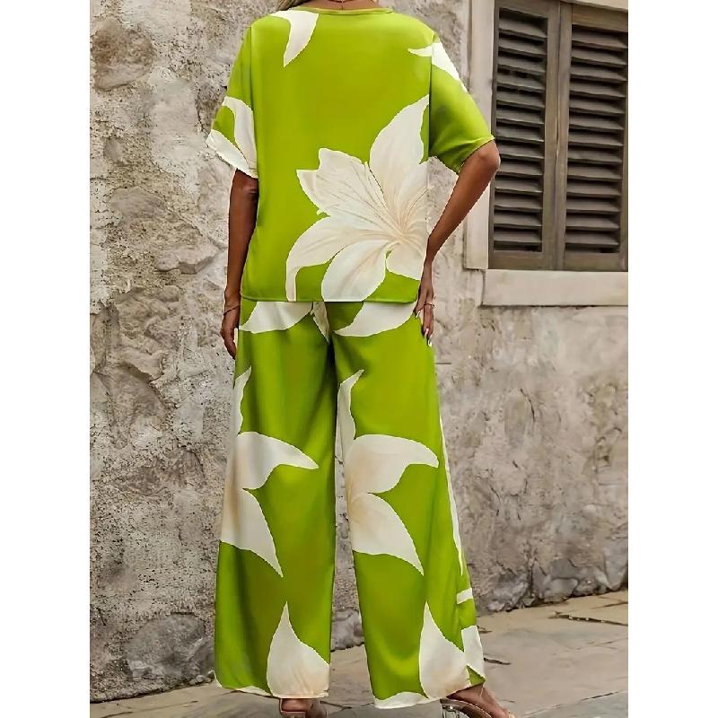 2026 New Spring/Summer Women's Fashion Casual Printed Ladies' Suit