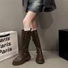 But Knee Boots, Children's Models, Small Autumn and Winter Women's Boots, Thick-soled Medium-soled Martin Boots, Tall Knights, Thin Boots