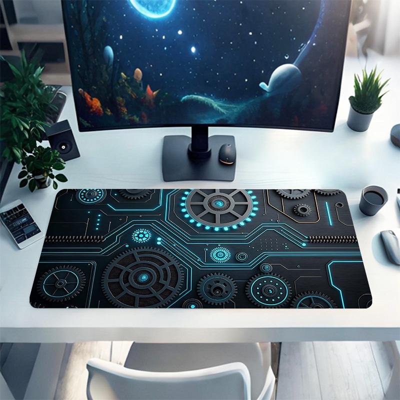 1PC Gears Circuit Board Large Durable Mouse Pad Suitable for Office Desks, Gaming Desktops.Non-Slip Back P43