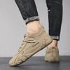 2025 Ankle Boots For Men Spring Man Casual Sneakers Non Slip Khaki Work Mens Shoe Short Boots Loafers Lace Up Zapatillas Hombre