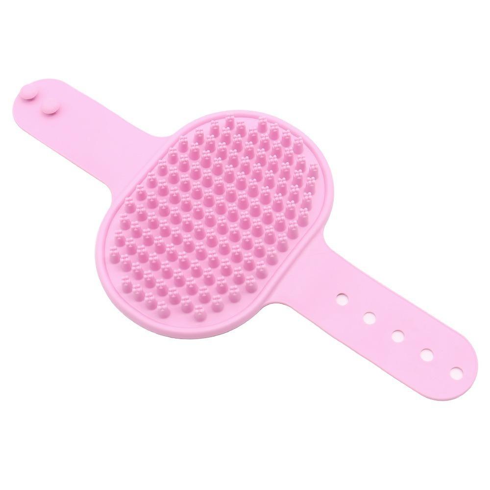 Gift Multifunctional Soft Rubber Dog Brush Hair Fur Removal with Grip Cat Bath Brush Massage Brush Pet Accessories