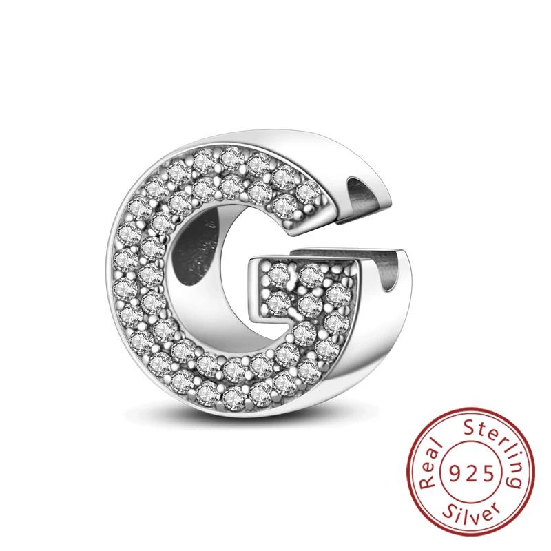 Charms Fit Original Bracelet A-Z Alphabet Charms Beads Copper 26 Letters Charm For Women Girl Diy Fine Jewelry Gift