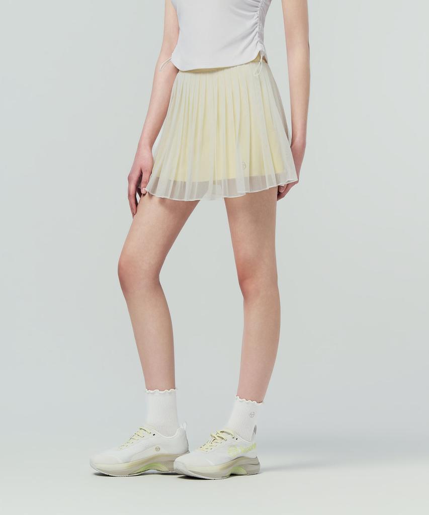 SERGIO TACCHINI W Tacchini Flying Mesh Skirt (L.Yellow)