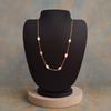 Collar Estación Chapado en Oro con Circonita Cúbica Blanca - Plata de Ley 925