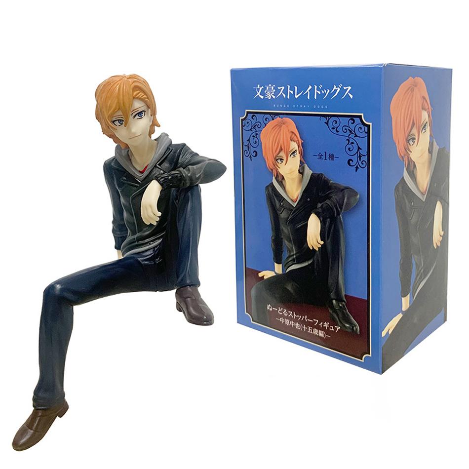 Auf Lager Bungo Stray Dogs 12cm Dazai Osamu Nudeln Pressfigur Japanische Cartoon Figuren Sammlung Niedliche Spielzeuge