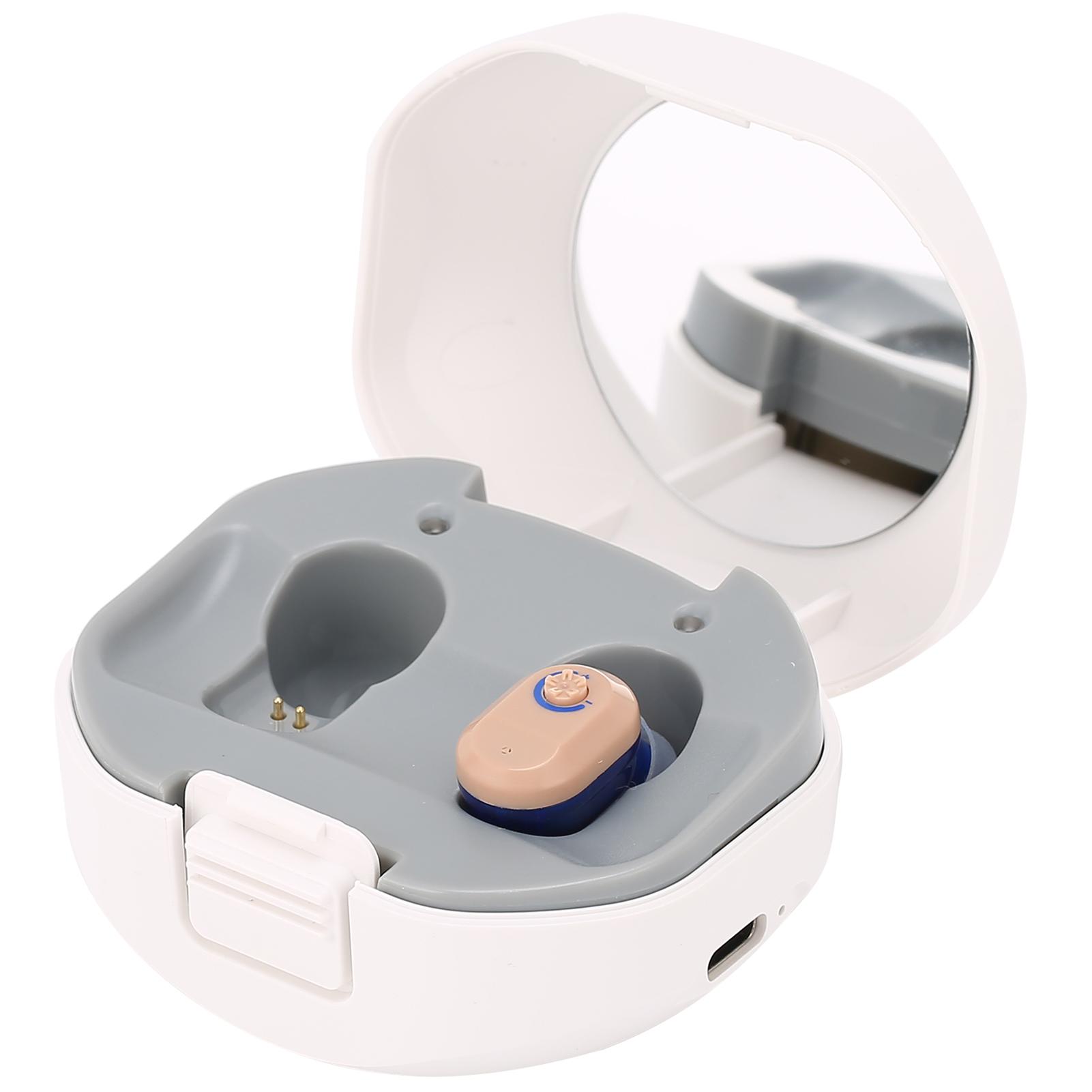 

CN127 Слуховой усилитель, перезаряжаемый беспроводной слуховой аппарат, усилитель звука для левого уха, синий