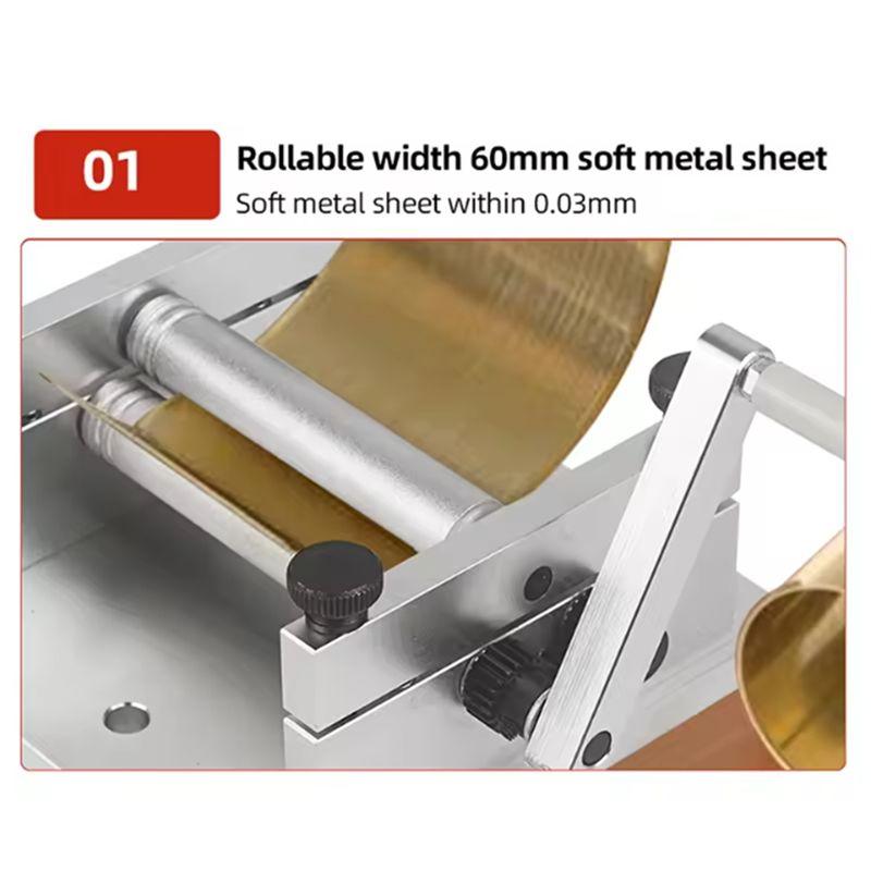 

ABUL-DIY Manual Plate Rolling Machine Soft Metal Tube Bending Machine Household Round Roller Tube Machine Bending Tools NONE