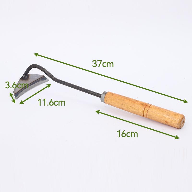 Wooden Handle Manganese Steel Hollow Garden Hoe Tool Large Hollow Hoe