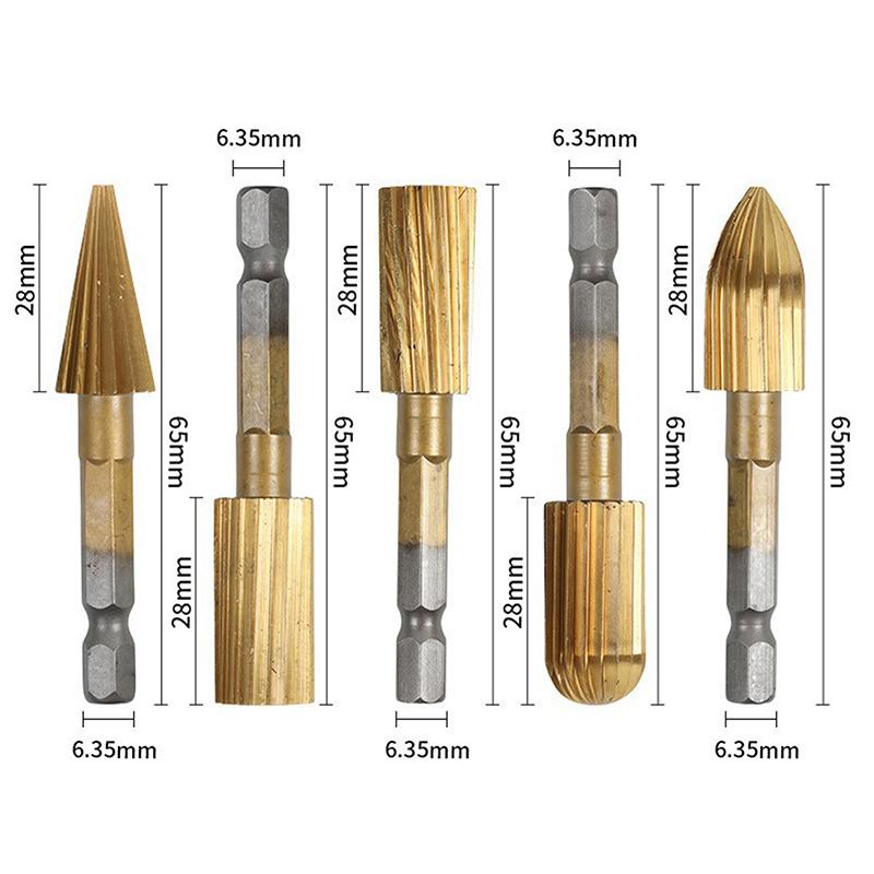 Hole Opener Chamfer Drill Bit Hex Shank Woodworking Chamfering Tool 82° Countersink Precise Multi-Size Countersink Bits