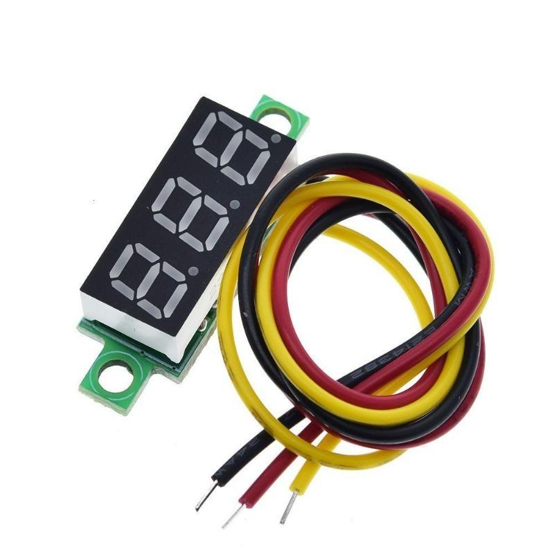 1/10pcs Mini LED Digital Voltage Meters Volt Voltage Panel Meter Red/Blue/Green Auto Car Mobile Power Volt Detector Instrument