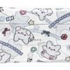 Sanrio HANAMARUOBAKE Transparente Mehrzwecktasche Allover-Muster (Pastellfarbene Süßigkeiten Pop)