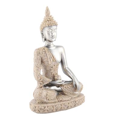 Medytujący Siedzący Budda Statua Rzeźba Figurka Rzemiosło do Dekoracji Domu Ozdoba na Stół (# 1)