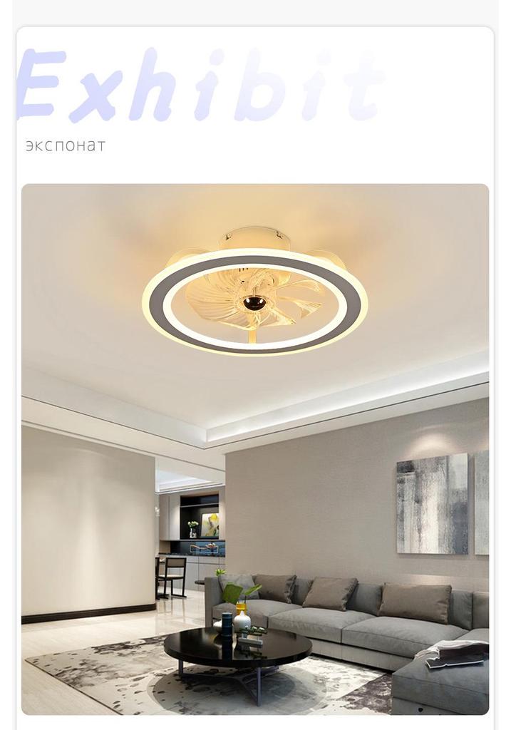 Modern LED Ceiling Fan Light with High Power and Wide Voltage (85-265V) for Restaurants