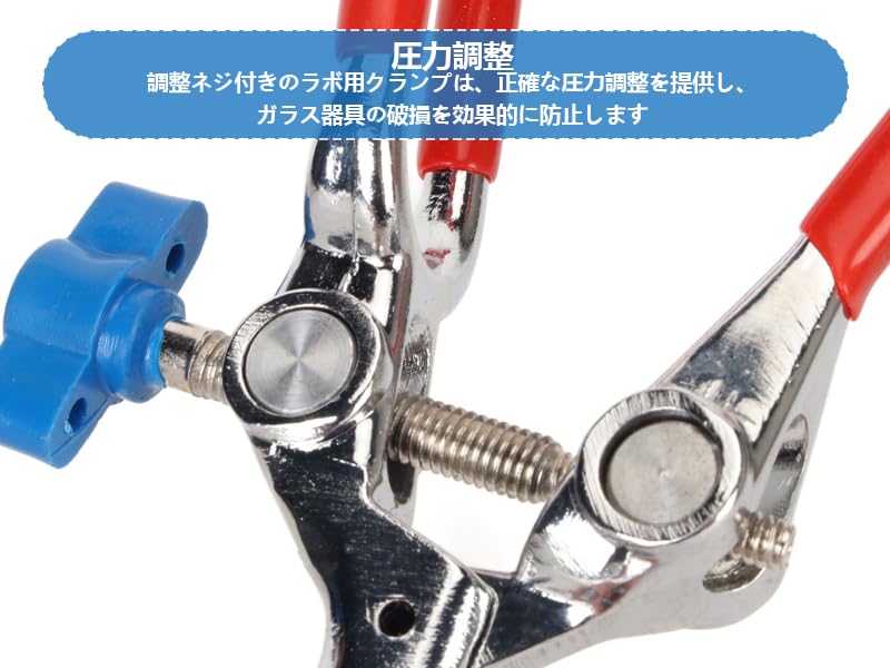 Three-jaw Clamp, Pressure-adjustable Stainless Steel Laboratory Clamp, Suitable for Scientific Experiments, Lab Stands, and Clips.