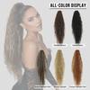 Pinza de Garra Extra Larga para Cola de Caballo de 34" – Extensión de Cabello Sintético Voluminoso con Ola de Agua y Rizado en Negro, Caoba, Marrón y Rubio para Volumen Instantáneo