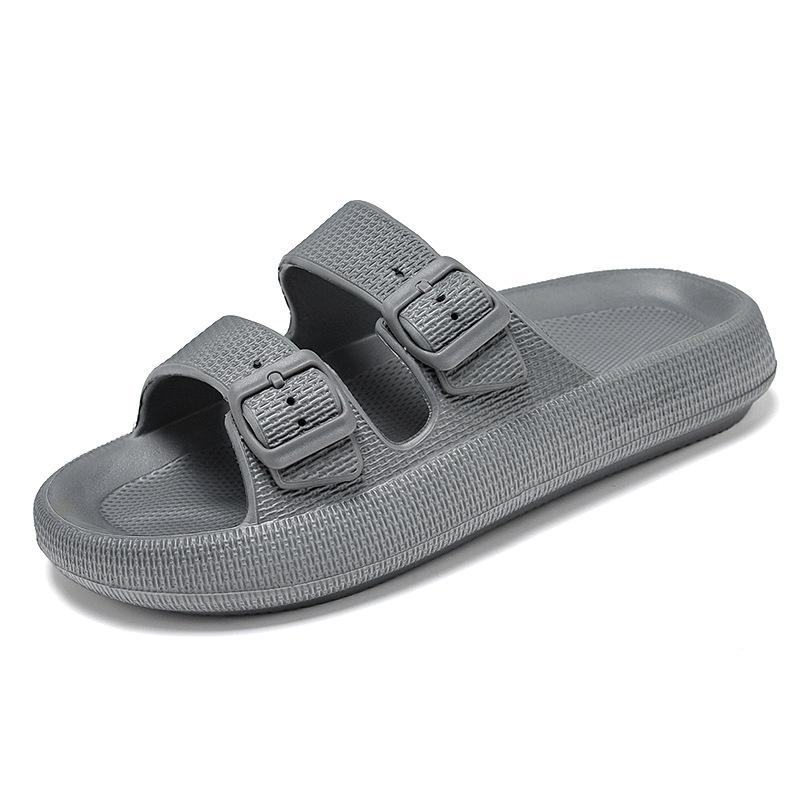 Men's Lightweight Outdoor Beach Slippers - Hole Design, Single Strap, Large Size Sandals