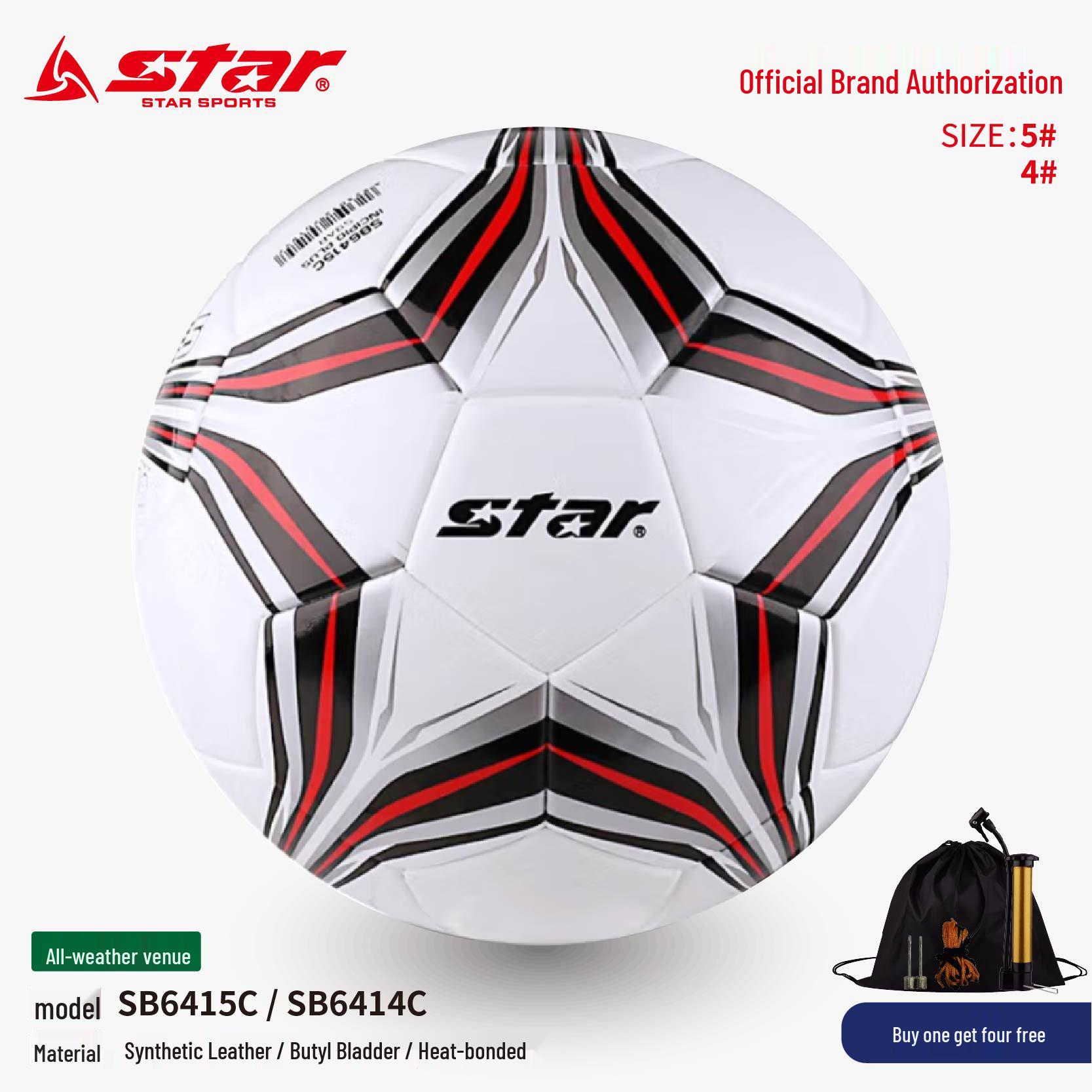 Star Sida Size 4 Youth Football SB6415C - Durable, Stable Training and Competition Ball for Middle School Students