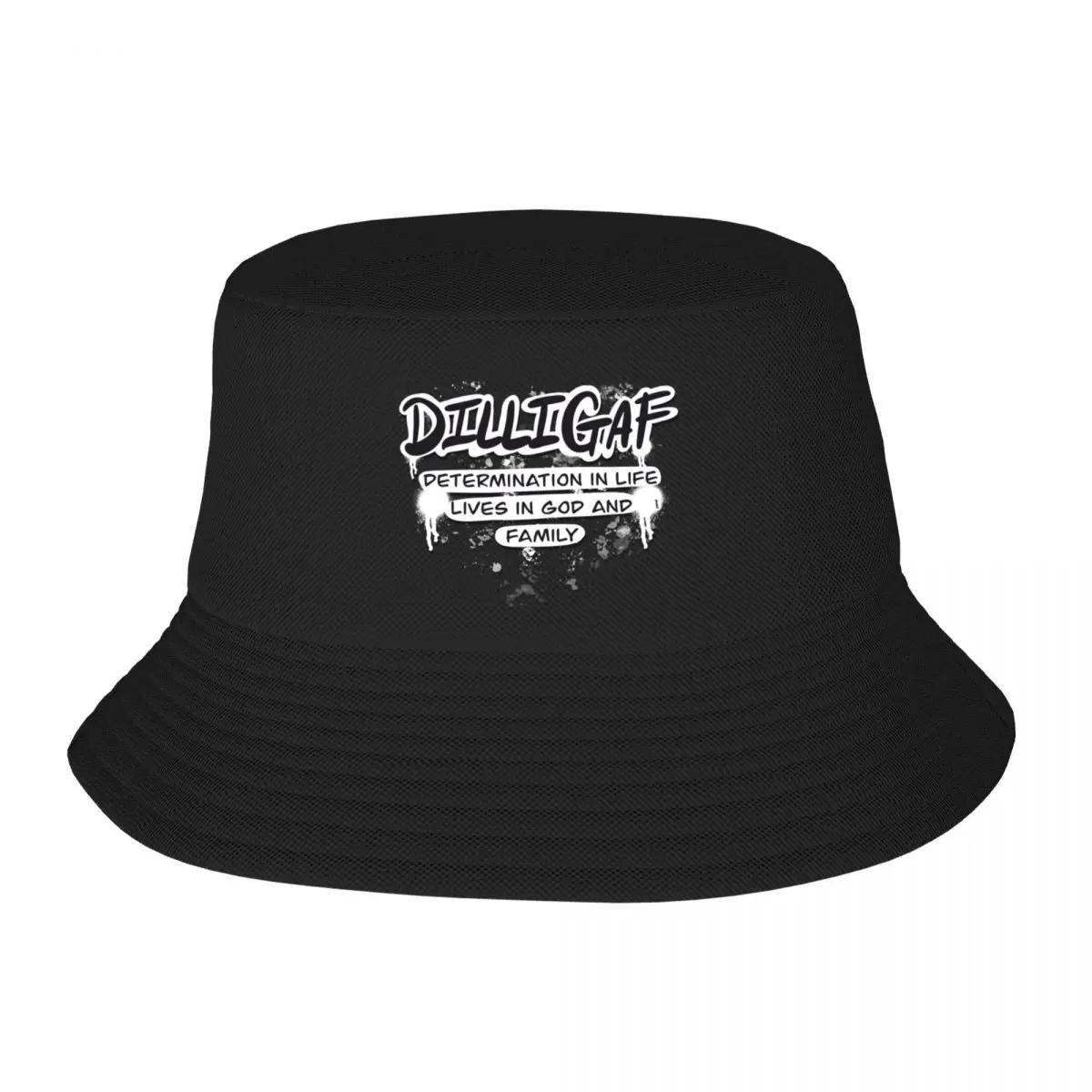 New DILLIGAF Bucket Hat New In The Hat Tea Hat Sun Wear Unisex Womens