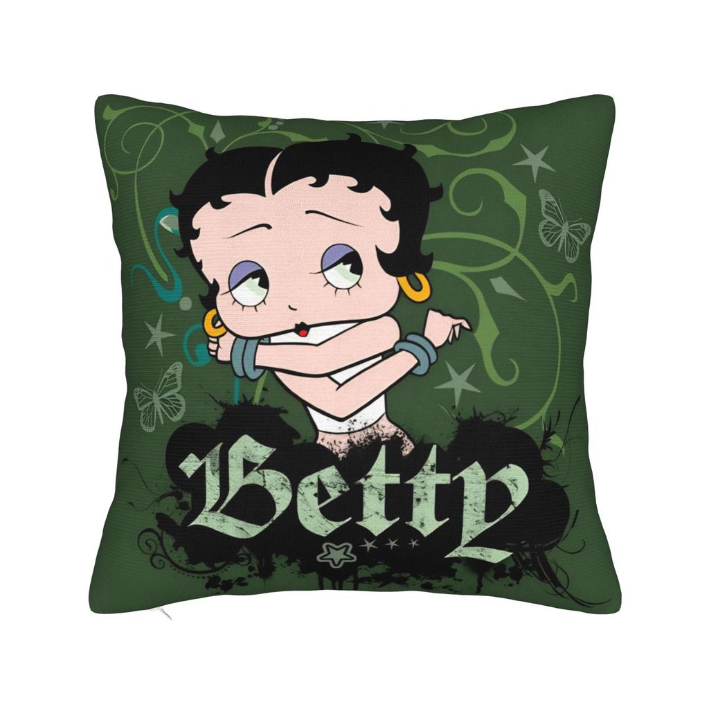 Anime B-Betty Boops Pillowcase Soft Polyester Cushion Cover Decorations Throw Pillow Case Cover Home Square 45X45Cm