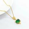 Vietnam Sand Gold Plated Red Fox Necklace with Simulated Gold Pendant - Women's Cute Fox Jewelry