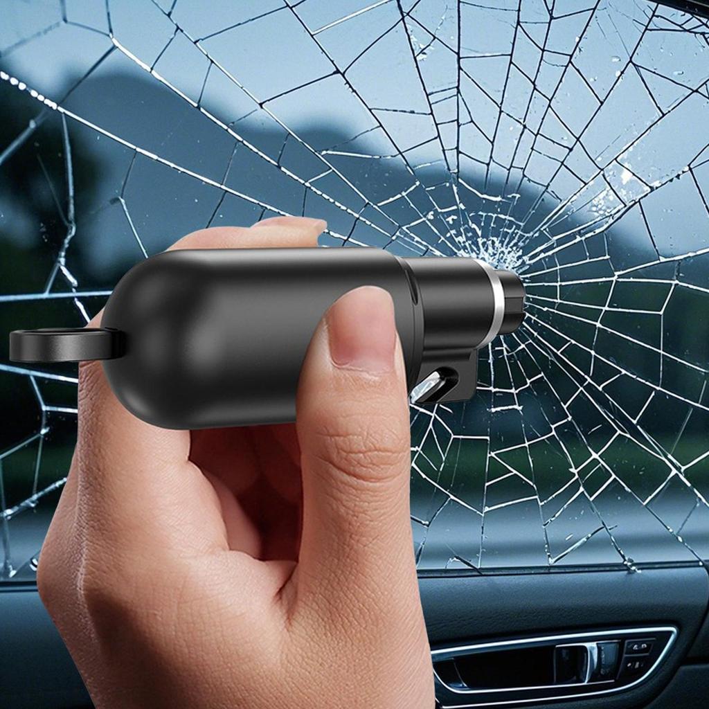 Car Safety Hammer Glass Breaker 2-in-1 Portable Car Hammer Seatbelt Cutter Ergonomic Automotive Escape Supplies for Vehicle Auto