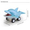 Cute Press and Go Car Toy Great White Shark Killer Whale Pull Back Toy Car  Birthday Gift