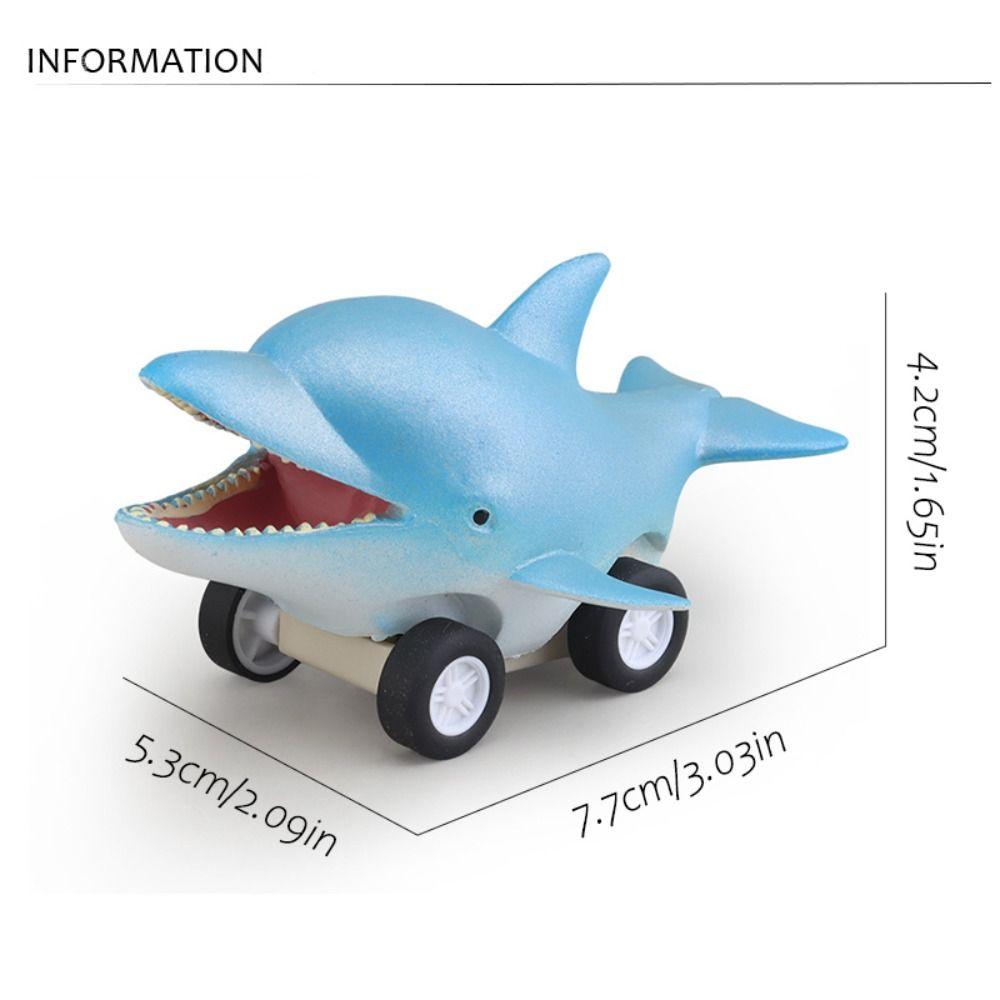 Cute Press and Go Car Toy Great White Shark Killer Whale Pull Back Toy Car  Birthday Gift
