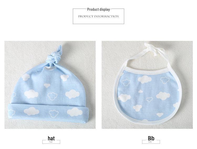 Reines Baumwoll-Neugeborenen-Geschenkset 0-3 Monate - A-Typ Frühling/Herbst-Stil