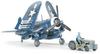 Tamiya 1/48 Masterpiece Aircraft Series No. 85 U.S. Navy Vought F4U-1D Corsair Mototug Towing Set Plastic Model Kit 61085