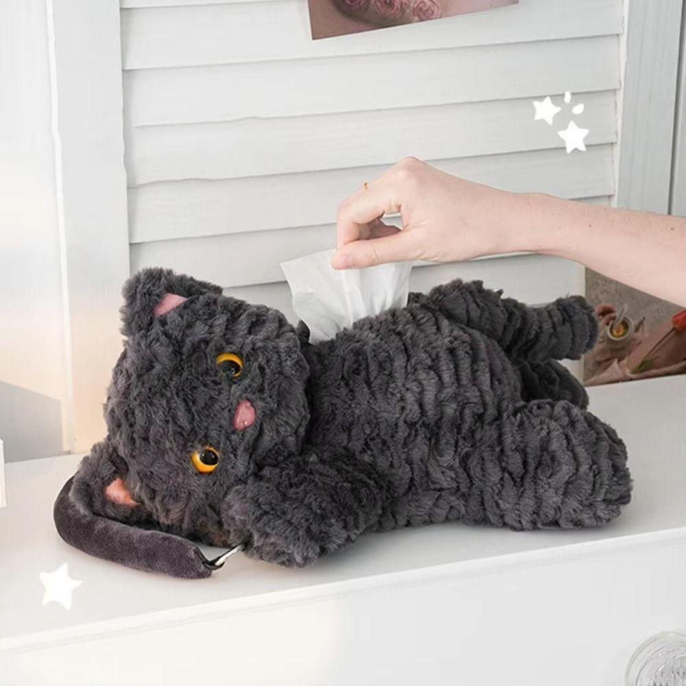 Creative Hanging Paper Organizer Cartoon Towel Paper Holder Universal Paper Storage Case  Desktop
