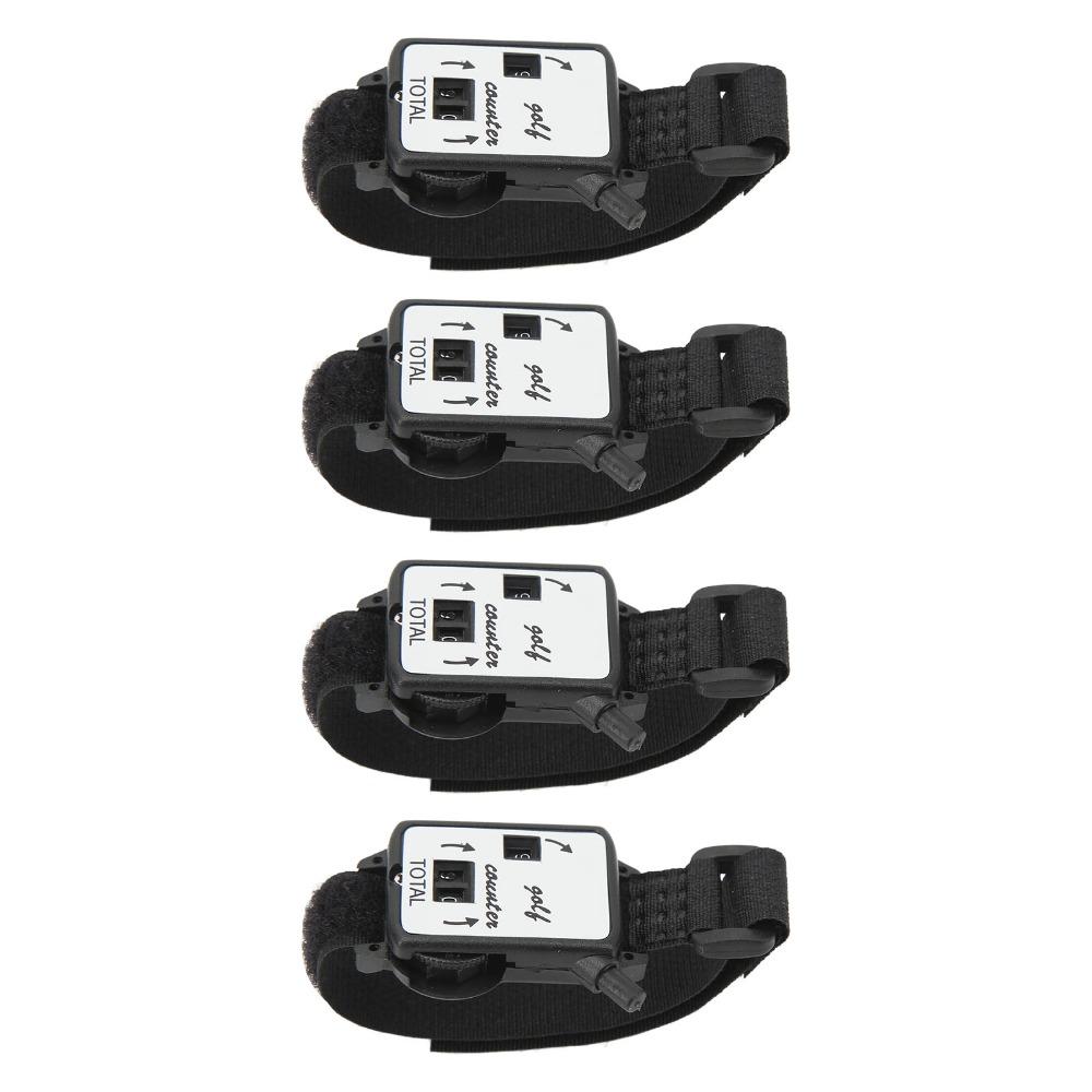 4pcs Adjustable Hook and Loop Strap Score Keeper Wristband Counter Sports Training