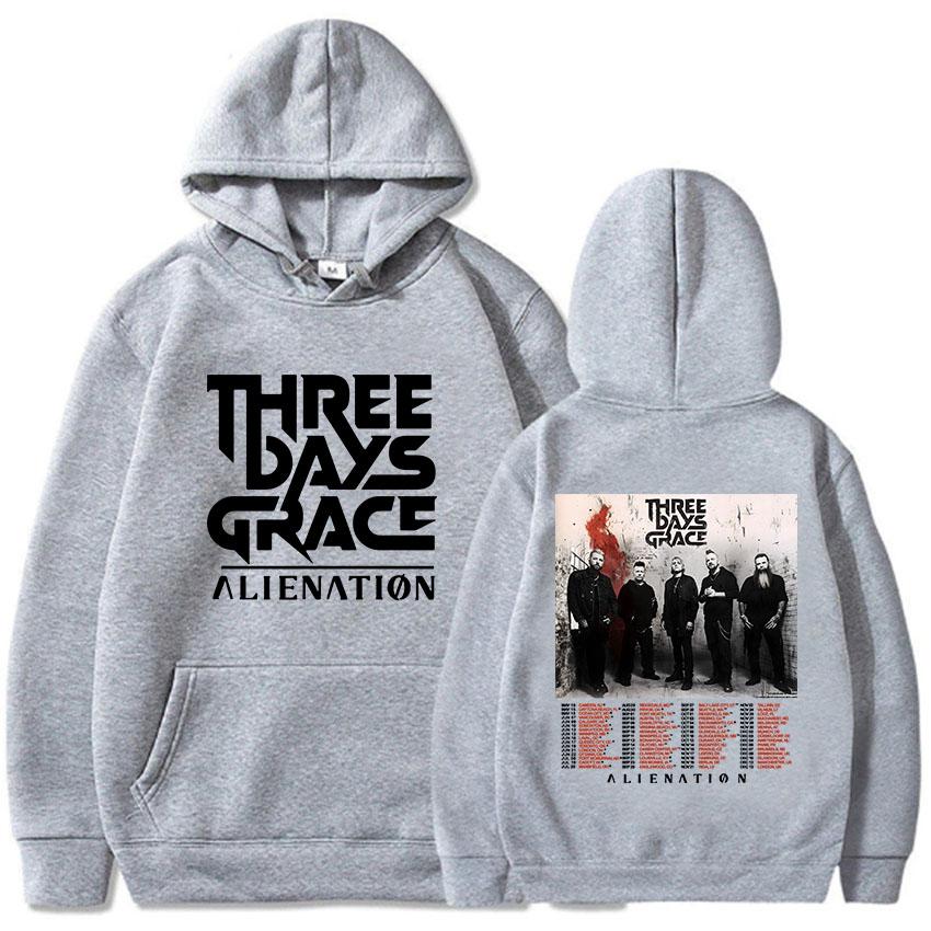 THREE DAYS GRACE ALIENATION Tour 2025 Φούτερ Μόδα Μακρυμάνικο Καθημερινό Φούτερ με Κουκούλα Unisex Streetwear Hip Hop Print Φούτερ