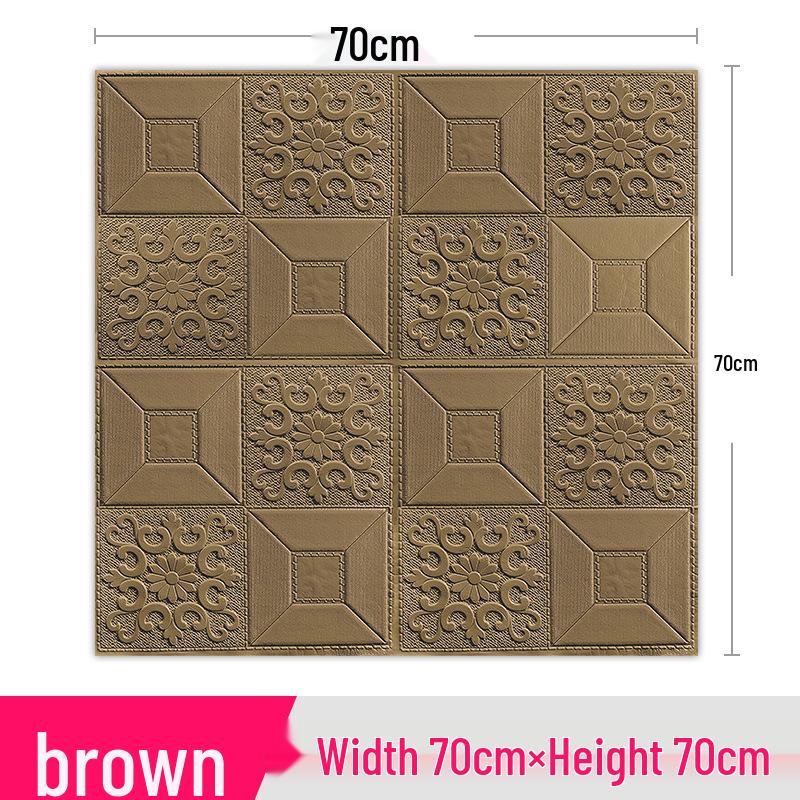 3D Foam Self-Adhesive Wall Stickers: Waterproof, Anti-Collision, Soft Pack Wallpaper for Bedroom Decoration