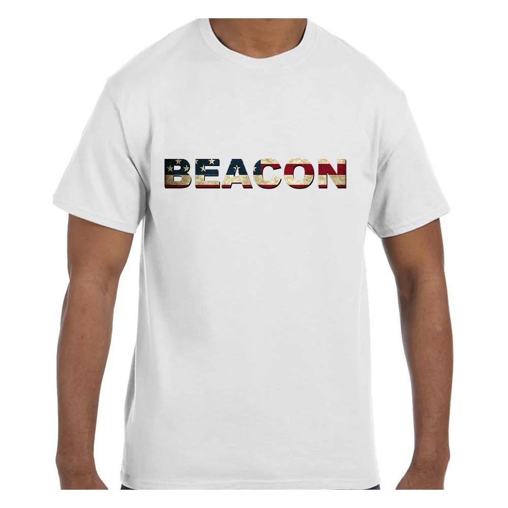 

Funny Humor T shirt Beacon Red White and Blue 4XL