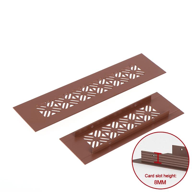 Aluminum Alloy Vents Cover Rectangle 50 Wide Air Vent Decor Louver Breathable Mesh Ventilator Grille Cover