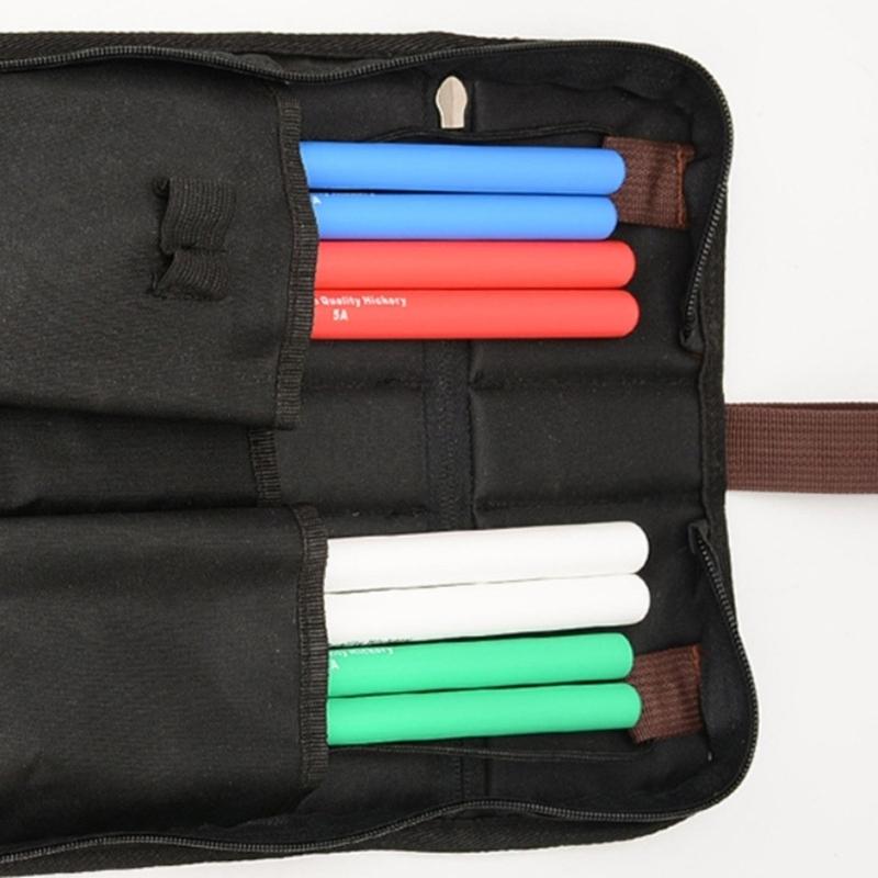 Music Drum Sticks Pouch Drumsticks Bag Drum Sticks Case Perfect for Music Enthusiasts and Studio Recording Session