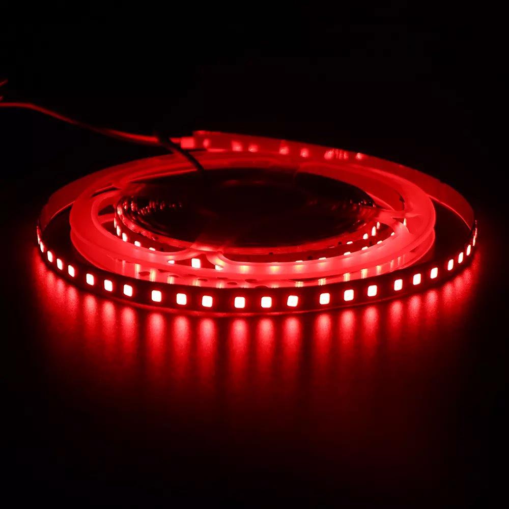 LED 2835 High Brightness 8mm Light Strip: 120 Lights, 12V/24V, Single Color, Self-Adhesive Linear Strip for Home.