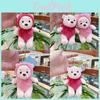 Plush Cozy Short Bear Astronaut Doll Keychain Vibrant Colors For Collecting Fun