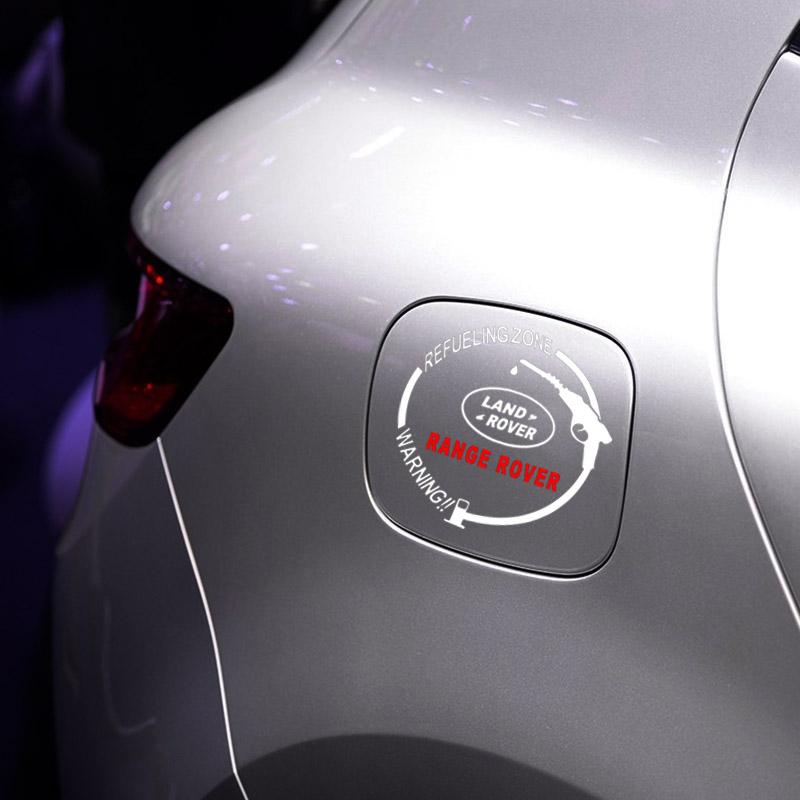 Car Badge Vinyl Reflective Fuel Tank Cap Stickers Decal Accessories for Land Rover Range Rover Defender Freelander Discovery 1 2 3 Evoque Rover L322