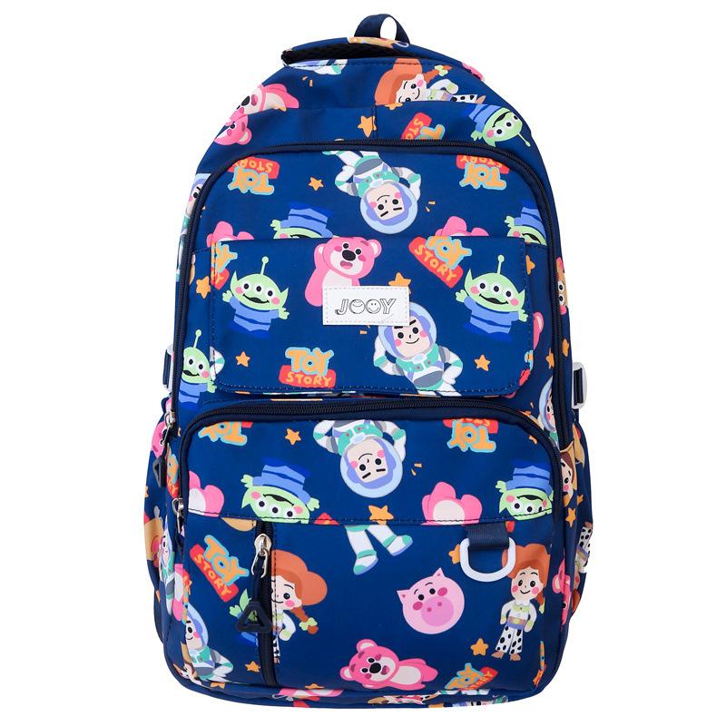 Fashion Korean version lightweight backpack girls cute print going out leisure backpack large capacity primary and secondary school student schoolbag