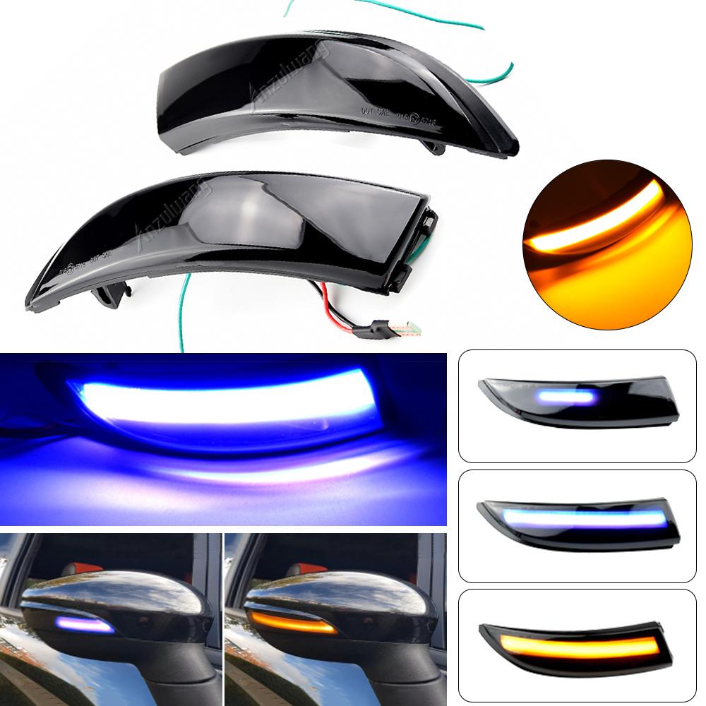 For Ford Fiesta Mk7 2008-2017 for Ford B-Max 2008-2017 Dynamic Turn Signal Light LED Side Rearview Mirror Sequential