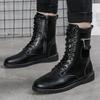 Autumn Men High Top Boots 2026 Outdoor Leather Boots Comfortable Casual Male Ankle Boots Outdoor Sneakers Botas Para Hombre