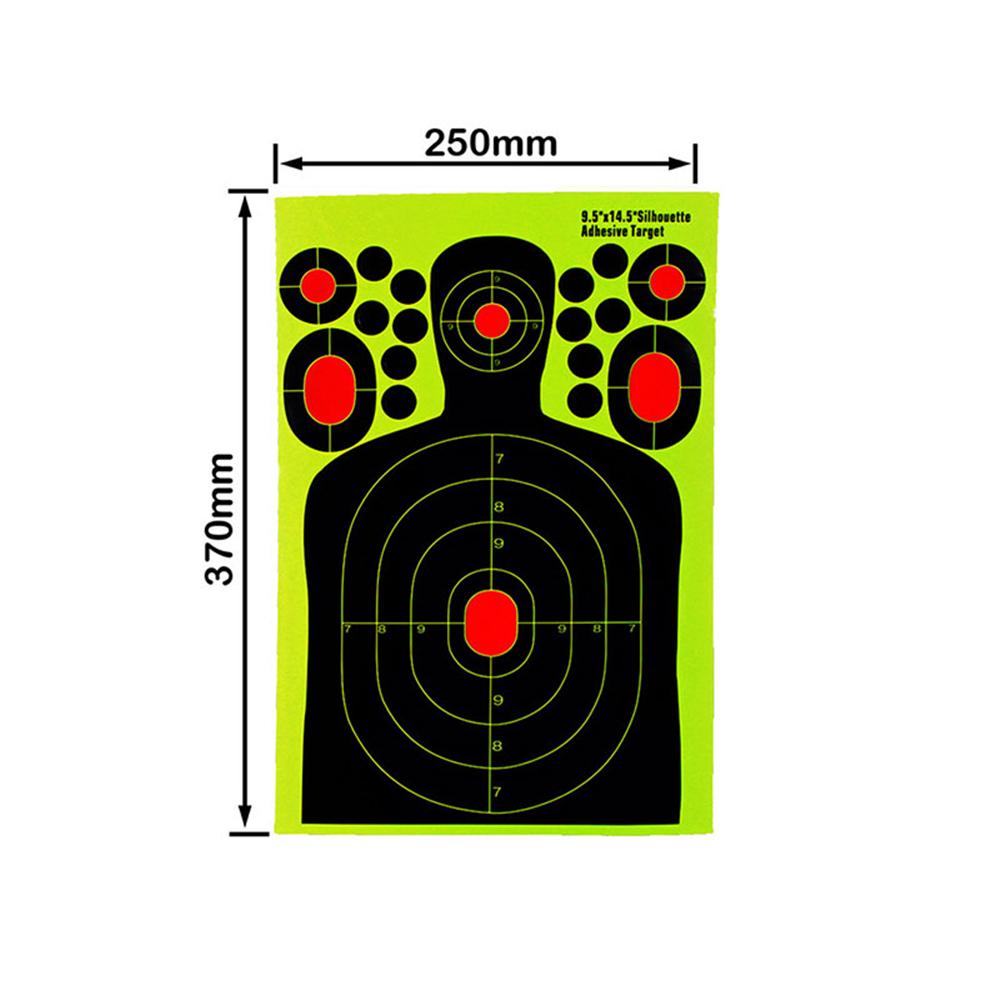 Shooting Paper Target 12*12 inch Stick for 5PCS Shot Gun Archery Self Adhesive